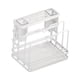 thumbnail image 5 of Escurridor de platos, estante de almacenamiento de platos con escurridor para platos, tazones, coladores de platos de 2 niveles, estante de drenaje, 5 of 8