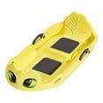 thumbnail image 4 of S SERENABLE Sledge Sleigh Toboggan Sledding Christmas Outdoor Portable Winter Snow Sled Yellow, 4 of 9