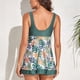 thumbnail image 2 of Trajes De Baño De Dos Piezas Para Mujer, Trajes De Baño De Dos Piezas De Fibra De Poliéster Ligeros Con Cuello En V Duraderos Para La Playa Para Nadar, 2 of 7