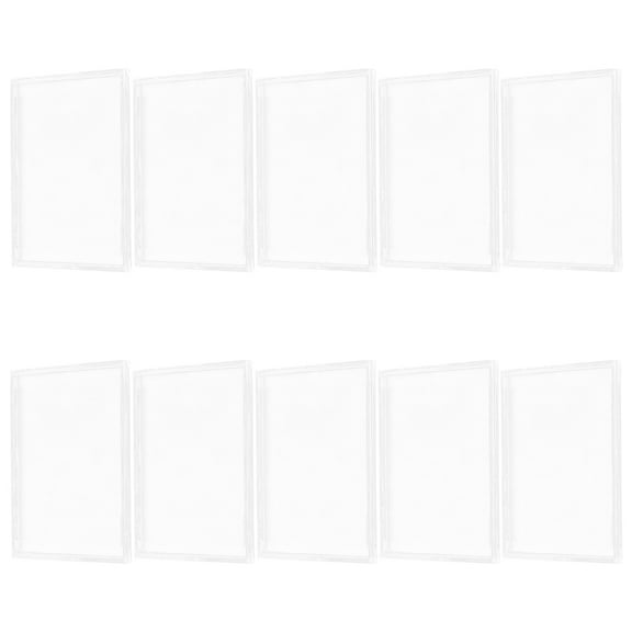 10 Pcs Card Box Cards Clear Card Holder Hard Card Case Card Holder Acrylic Card Display Case