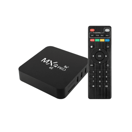The Perfect Part MXQ Pro 4K Android TV Box for Smart TV with Remote Control, USB & Ethernet Port