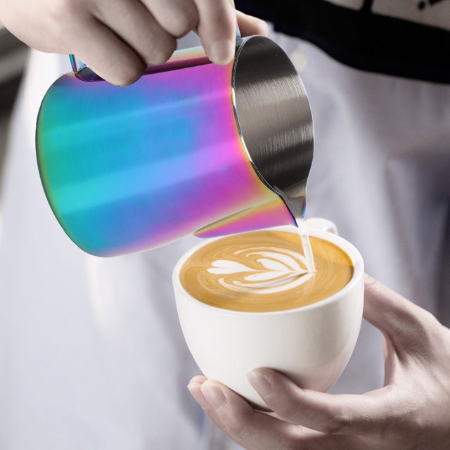 Sturdy 350ML Lightweight Milk Frothing Cup, Frothing Cup, For Coffee Shop Home Colorful