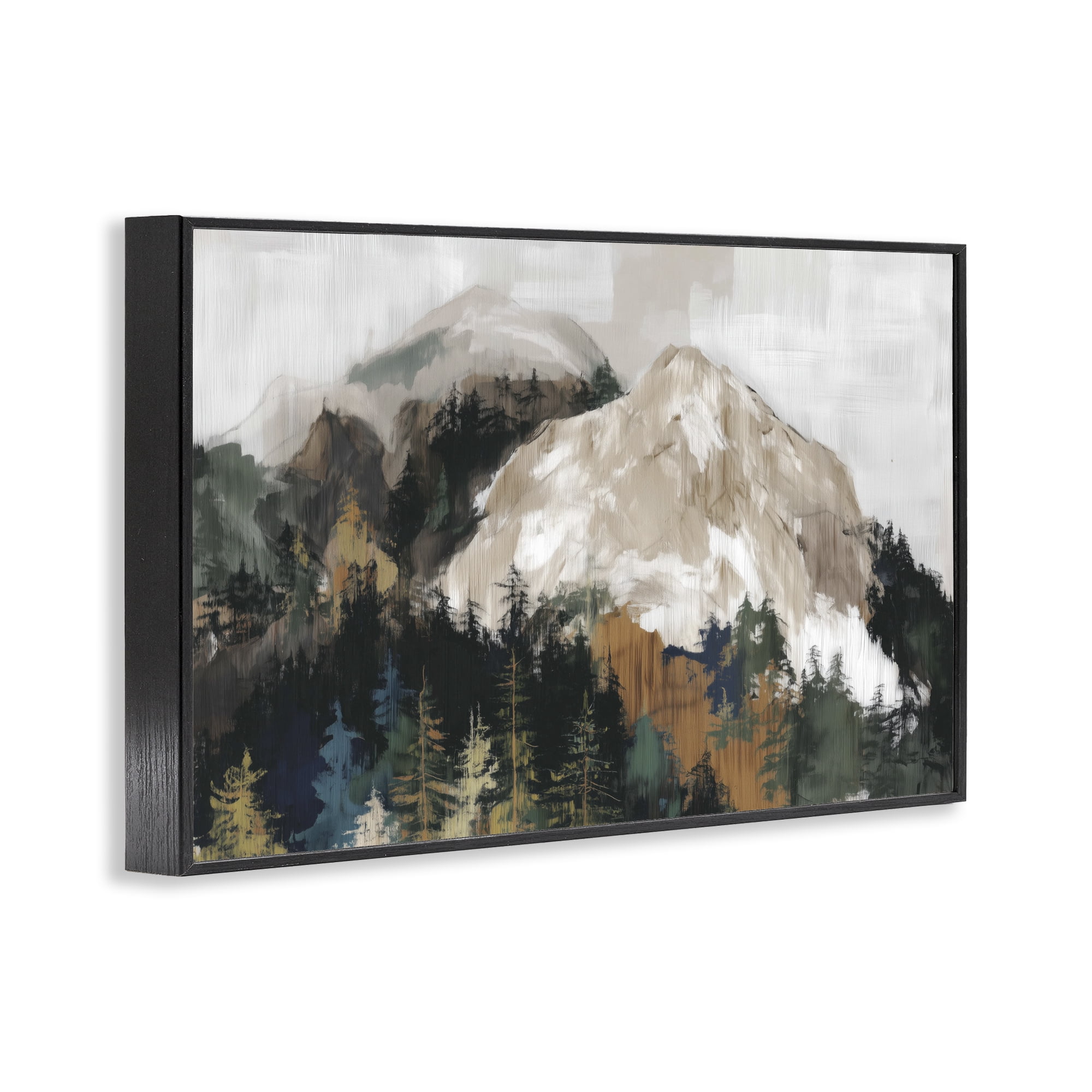 Stupell Industries Rugged Mountain Peaks Black Framed Giclee Art, design by Chromatic Storm Studio
