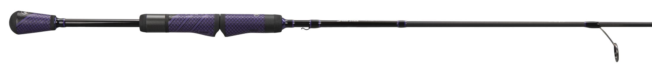 Team Lew's Pro TI Speed Stick Spinning Fishing Rod, 6-Foot 10-Inch Med Power XF Action Rod, Black/Purple