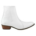 thumbnail image 4 of LIBERTYZENO Mens Genuine Leather Ankle Boots Side Zipper Mens Dress Boots, White, 4 of 7