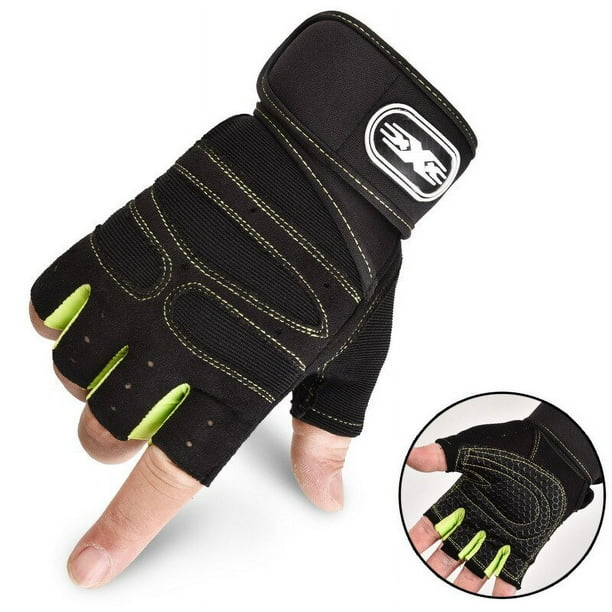 Guantes antideslizantes con mancuernas para hombre y mujer Protector de muneca para levantamiento de pesas Crossfit culturismo entrenamiento deportivo gimnasio Bodega Aurrera en linea