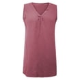thumbnail image 3 of Tank Tops for Women Sleeveless V Neck Fitted Basic Tops Womens Spring Woman Clothes, 3 of 4