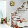 thumbnail image 5 of Lumiparty 6ft Christmas Garland with 20 LED Lights, Prelit Xmas Garland for Mantle with Timer, 8 Lighting Modes, for Indooor Outdoor Fireplace Stairs Railing Decorations, 5 of 6