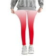 thumbnail image 6 of Juslio Girls Pants Unisex Child Casual Printed High Waist Stretchy Soft Tights Kids Summer Leggings for School Wearing Red, 6 of 6