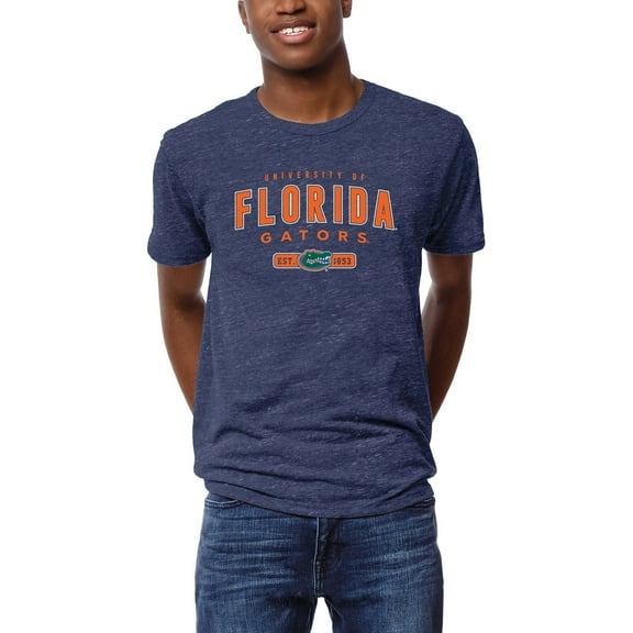 Men's League Collegiate Wear Heather Royal Florida Gators Victory Falls Tri-Blend T-Shirt