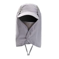 thumbnail image 4 of Gorra de beisbol con solapa para el cuello Sunnimix Protección solar a prueba de polvo Gris claro, 4 of 8