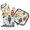 Multicolor 1, variant on CURLYOOT Owl Colorful Oven Mitts and Pot Holders Sets of 2, Non-Slip Washable Hot Pads and Oven Gloves for Kitchen Cooking Baking