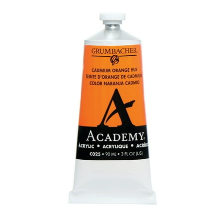 UPC: 0014173351210 | Grumbacher Academy Acrylic 90ml Tube Cadmium Orange