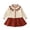 Beige, variant on Girls Knitted Set Sweet Cardigan with Half Skirt for Cute Style,Top and Skirt Set