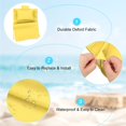 thumbnail image 2 of Uxcell Chaise Longue de Plage en Toile de Remplacement avec Coussin Jaune, 2 of 7