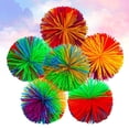 thumbnail image 4 of MasteelfCA 1 Set of 10pcs 60MM Colorful Stringy Ball Silicone Bouncing Fluffy Jugging Ball Stress Relief Ball（Colorful）, 4 of 7