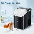 JOY PEBBLE Portable 33lbs Countertop Ice Maker Machine, Home Ice Making
