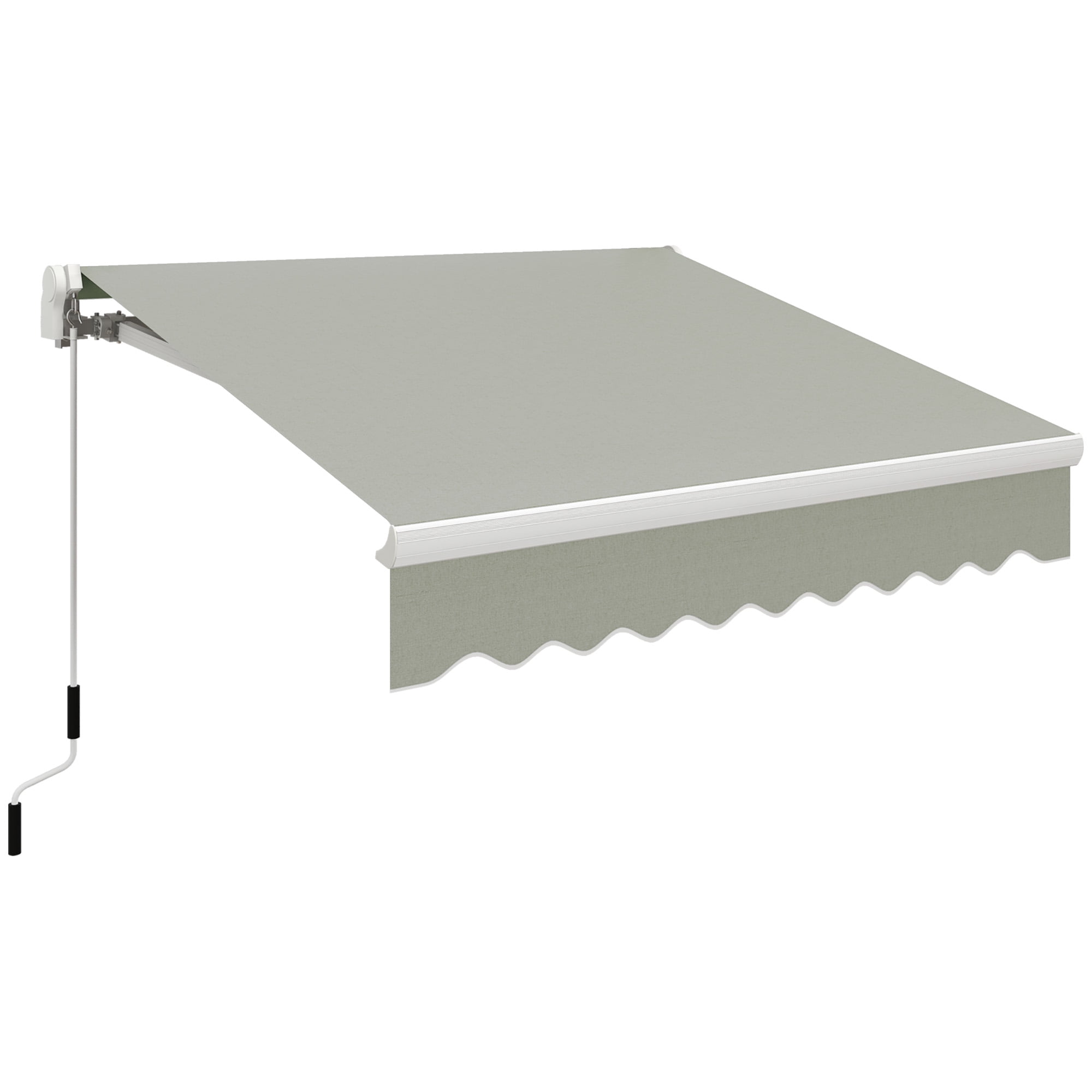 Outsunny 98.4" x 78.75" Manually Retractable Patio Awning