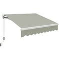 thumbnail image 2 of Outsunny 98.4" x 78.75" Manually Retractable Patio Awning, 2 of 9