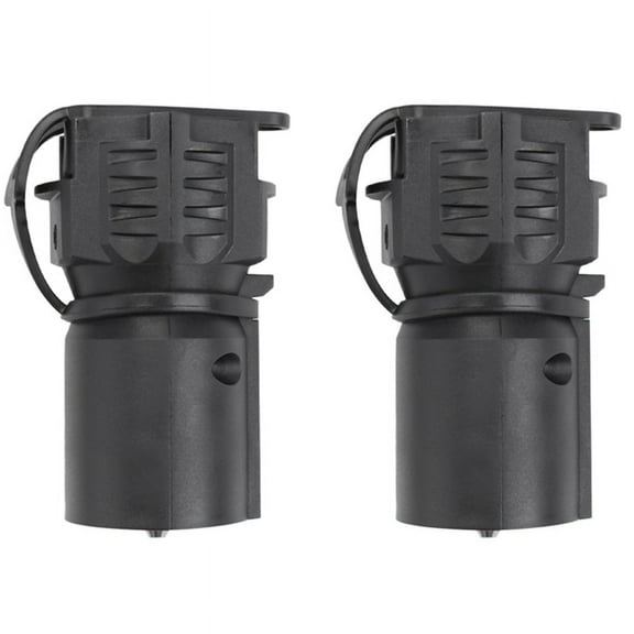 2X Trailer Light Adapter 7-Pin Round to 4-Pin 5-Pin Flat Plug Power Connector for RV Boat Camping Travel