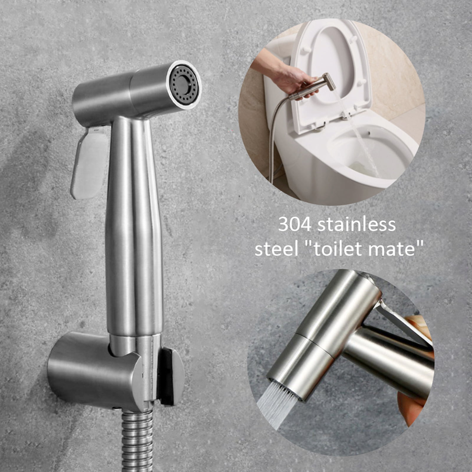 Handheld Bidet Toilet Hot Cold Bidet Bathroom Shower Set Sprayer Jet Douche  Kit