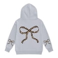 thumbnail image 7 of Mercatoo Hoodies for Girls Bow Graphic Oversized Leopard Hooded Sweatshirt Long Sleeve Cute Trendy Casual Pullover Tops, 7 of 7