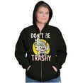 thumbnail image 3 of Woodsy Owl Don't Litter Retro Cartoon Zip Up Hoodie Men's Women's Brisco Brands S, 3 of 6