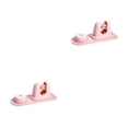 thumbnail image 1 of stanreset 2-in-1 Wall Mounted Punch-free Mops Hanging Pipe Hooks Anti-skid Storage Rack Moisture-proof Clip Rag Hanger Bathroom Pink Pink 2Set, 1 of 6