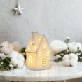 thumbnail image 4 of Christmas Lighted Christmas Tree Villa Ceramic Decoration - Scene Ornament with Deer, Snowman, Old Man, Soft Glow Enhances Holiday Vibe, Durable Ceramic Material, Suitable for Home Desktop, H, 4 of 6