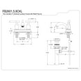 thumbnail image 5 of Kingston Brass FB2605CKL Kaiser 4 in. Centerset Bathroom Faucet with Pop-Up Drain, Oil Rubbed Bronze, 5 of 5