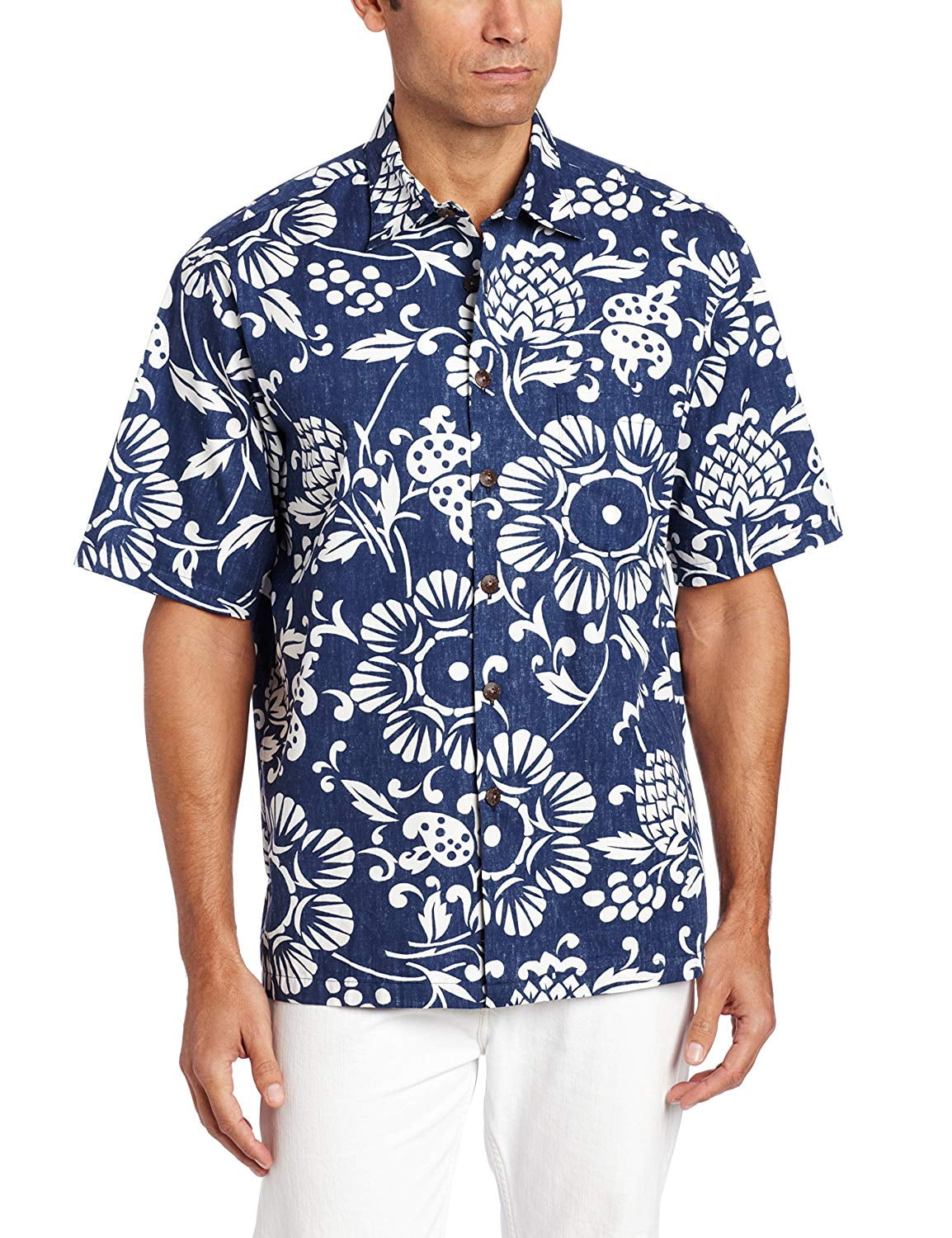 Kahala Men's Dukes Pareo Hawaiian Aloha Shirt - Walmart.com
