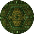 thumbnail image 1 of Ahgly Company Indoor Round Persian Green Traditional Area Rugs, 8' Round, 1 of 1