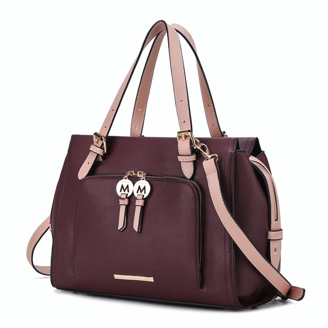 Bolso satchel Colorblock para mujer