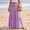 Purple, variant on Boyscolos Women's Maxi Skirt High Waist Tiered A-Line Casual Summer Flowy Boho Relaxed Fit Long Skirts for Beach Vacation Beige XL