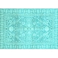 thumbnail image 1 of Ahgly Company Indoor Rectangle Oriental Light Blue Traditional Area Rugs, 5' x 8', 1 of 4