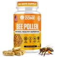thumbnail image 1 of Suplemento de polen de abeja HONEYBEEZONE 100% natural crudo, 60 cápsulas, 1 of 4