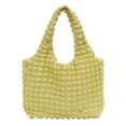 thumbnail image 1 of LHSHID South Korea Instagram girl foreign cloud puff flower shoulder bag women's new summer canvas simple handbag, 1 of 6
