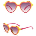 thumbnail image 4 of Frnrwgo Kids Heart Boys Girls Sunglasses UV Protection for Teen Party Beach Shades Yellow, Size 2T-12, 4 of 4