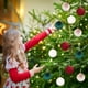 thumbnail image 3 of Adornos navideños de terciopelo | Bolas navideñas de terciopelo de 6 cm | Paquete de 12 adornos para el árbol de Navidad, ideales para el hogar, la oficina y centros de mesa festivos., 3 of 8