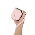 thumbnail image 3 of ELEHOLD for Samsung Galaxy Z Flip 5 Case with Wrist Strap, Luxury Shockproof PU Leather Case with Zipper Wallet Card Slots Magnetic Clasp Crossbody Strap for Samsung Galaxy Z Flip5 2023, Pink, 3 of 9