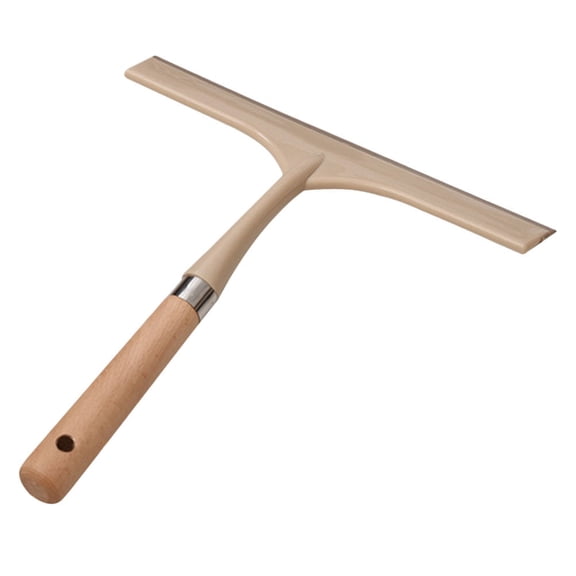 FRCOLOR Window Wiper Squeegees with Wooden Handle Streak Free Handheld Squeegee Cleaner Wiper for Washing Bathroom Floor Glass Windshield,11.61"X10.16"X1.18"