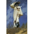 thumbnail image 2 of Sargent, John Singer 10x14 Gold Ornate Wood Framed with Double Matting Museum Art Print Titled - A Gust of Wind, 2 of 4