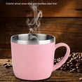 thumbnail image 3 of Tasse à Café en Acier Inoxydable 220ml avec Poignée, Gobelet à Café Isolé sous Vide à Double Paroi, Tasse de Voyage Réutilisable et Durable, Revêtement en Poudre, 3 of 8
