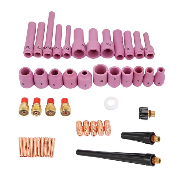 JUEGO DE 46 PIEZAS DE COVIBLIOS PARA ANTORCHA DE SOLDURA TIG SERIE WP 20/09/25, PIAS DE REPUESTRO ESENCiales, Material Cermico, Resistencia Sólida y Atas Temperaturas,