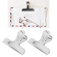 thumbnail image 1 of Clips École Métal Liant 2Pcs Longue Queue Clip Papeterie Bureau Largement Étendu Queue Cheveux Clips Extra Queue Cheveux Clips, 1 of 8