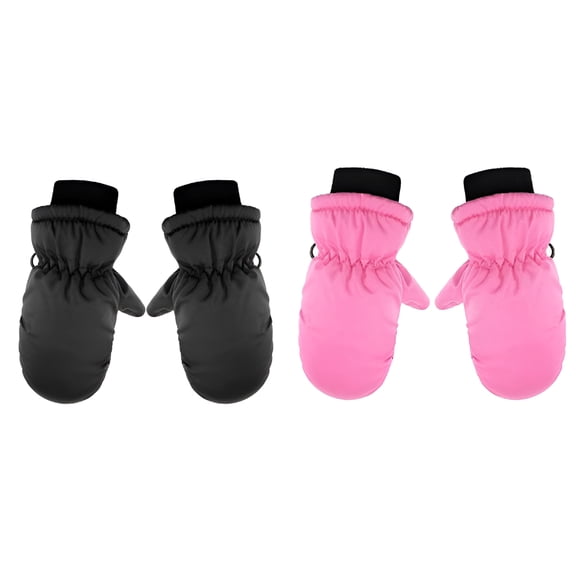 TELOLY Toddler Gloves Snow Gloves Winter Mittens for Boys and Girls, Warm Ski Mittens for Baby Boy and Girl, Color-4