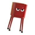 thumbnail image 4 of Cubo de basura minimalista multifuncional de 16 litros con patas y pegatinas para Rojo, 4 of 9