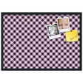 thumbnail image 2 of PinPix 34x24 Custom Cork Bulletin Board Argyle Dark Purple Poster Board Has a Fabric Style Canvas Finish, Framed in Argyle Dark Purple, by ArtToFrames (PinPix-632), 2 of 6