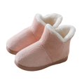 thumbnail image 5 of Xinyolin 1 Pair Plush Slippers Ultra Soft Non-slip Keep Warm Coral Fleece Plush Slip-on Couple Winter Boots for Bedroom, 5 of 8