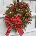 Christmas Door Wreath Decorations Garland Wreath Front Xmas Pendant